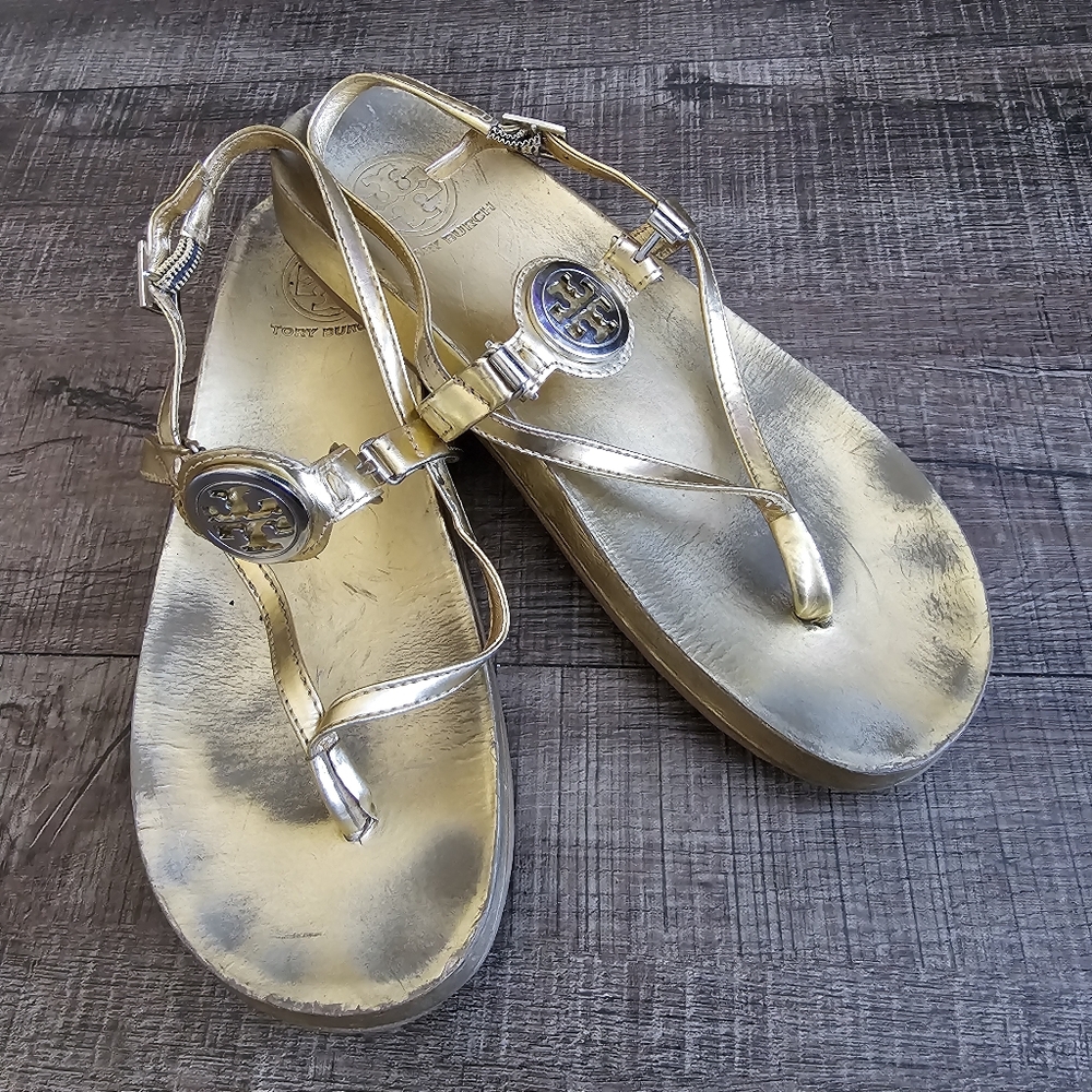 Tory Burch - Metallic Gold Sandals
